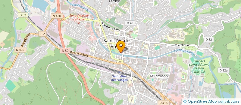 localisation de l'entreprise MADAME STEPHANIE BLANLOT à SAINT-DIE-DES-VOSGES