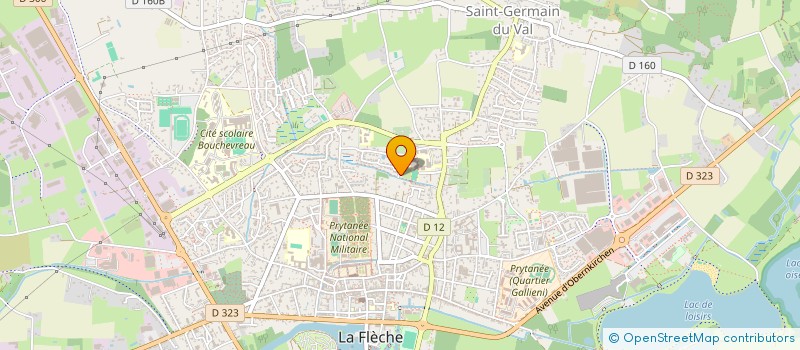 localisation de l'entreprise MADAME STEPHANIE BLOSSIER  LA FLECHE