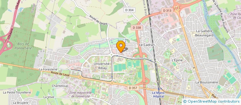 localisation de l'entreprise MADAME STEPHANIE BOISARD  LE MANS