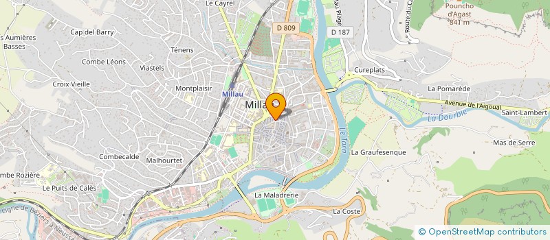localisation de l'entreprise MADAME STEPHANIE BOIZARD  MILLAU