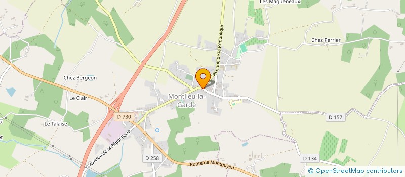 localisation de l'entreprise MADAME STEPHANIE BONNEFON  MONTLIEU-LA-GARDE