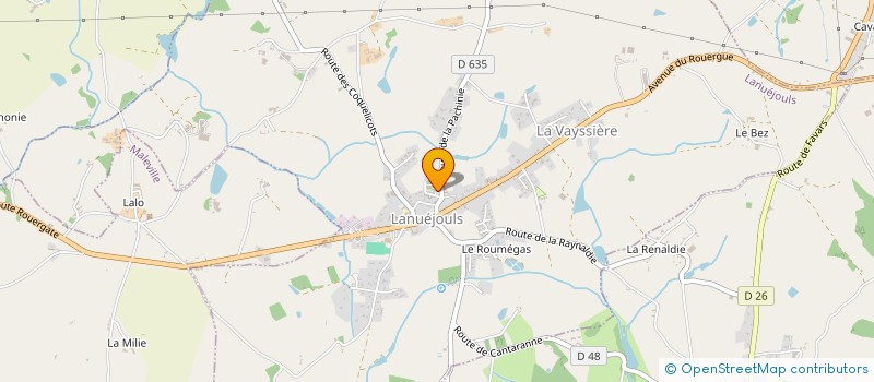 localisation de l'entreprise MADAME STEPHANIE BONNEMAINS  LANUEJOULS