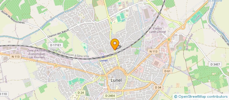 localisation de l'entreprise MADAME STEPHANIE BONNETON à LUNEL