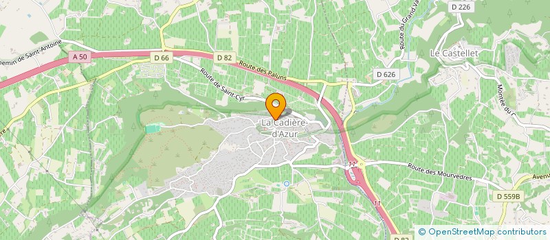 localisation de l'entreprise MADAME STEPHANIE BORLA  LA CADIERE-D'AZUR