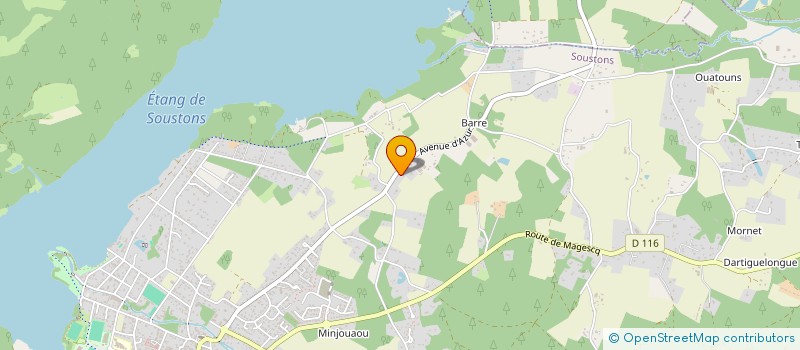 localisation de l'entreprise MADAME STEPHANIE BOULANGER  SOUSTONS