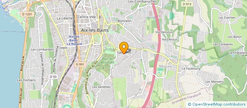 localisation de l'entreprise MADAME STEPHANIE BOURDON à AIX-LES-BAINS