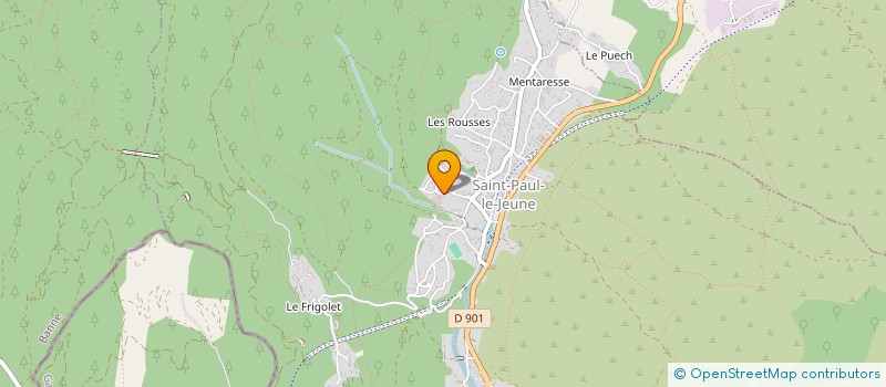 localisation de l'entreprise MADAME STEPHANIE BOURGEOIS  SAINT-PAUL-LE-JEUNE