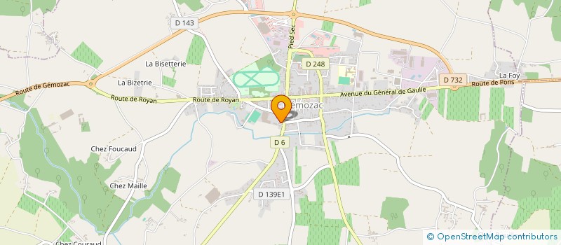 localisation de l'entreprise MADAME STEPHANIE BOURON  GEMOZAC