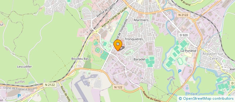 localisation de l'entreprise MADAME STEPHANIE BOUSQUET  AURILLAC
