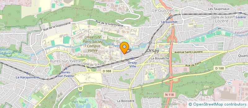 localisation de l'entreprise MADAME STEPHANIE BOUYSSE à ORSAY