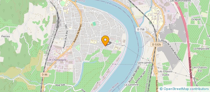 localisation de l'entreprise MADAME STEPHANIE BOZONNET à TOURNON-SUR-RHONE