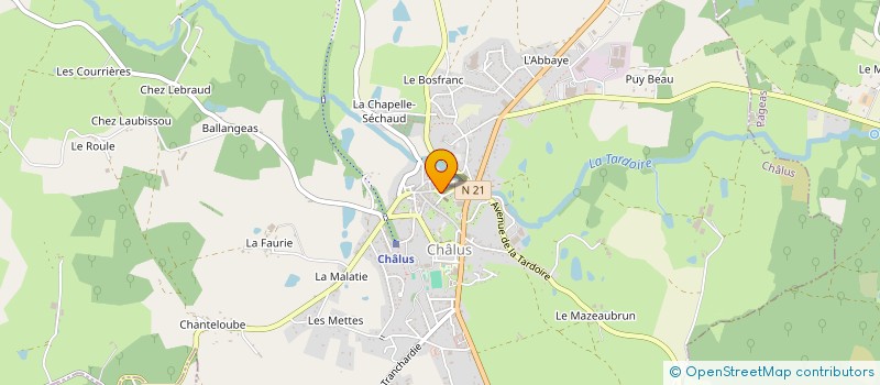 localisation de l'entreprise MADAME STEPHANIE BRACHET à CHALUS