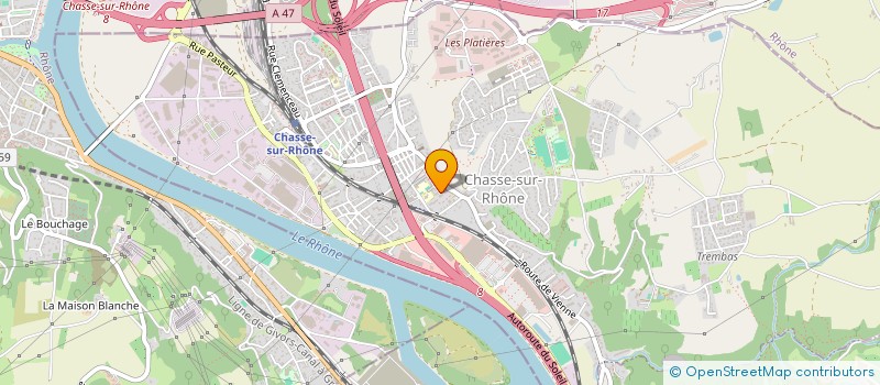 localisation de l'entreprise MADAME STEPHANIE BRANDAO  CHASSE-SUR-RHONE