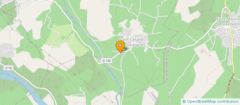 localisation de l'entreprise MADAME STEPHANIE BRAUN  SAINT-CESAIRE-DE-GAUZIGNAN