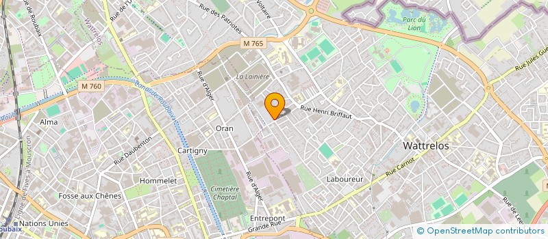 localisation de l'entreprise MADAME STEPHANIE BRAY  WATTRELOS