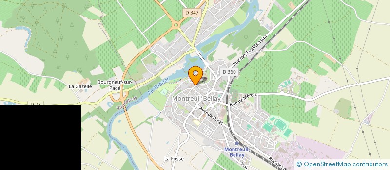 localisation de l'entreprise MADAME STEPHANIE BRICHET  MONTREUIL-BELLAY