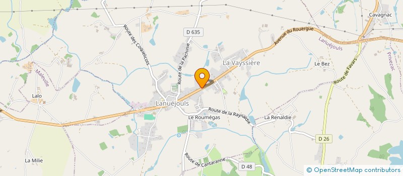 localisation de l'entreprise MADAME STEPHANIE BROS  LANUEJOULS