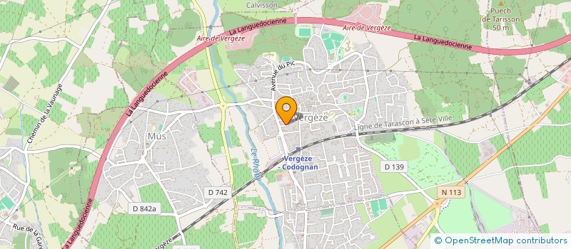 localisation de l'entreprise MADAME STEPHANIE BRUNEL  VERGEZE