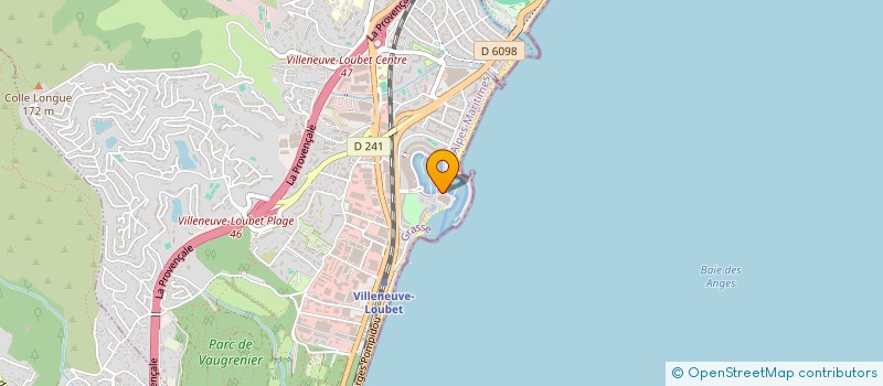 localisation de l'entreprise MADAME STEPHANIE BURAZOVITCH  VILLENEUVE-LOUBET