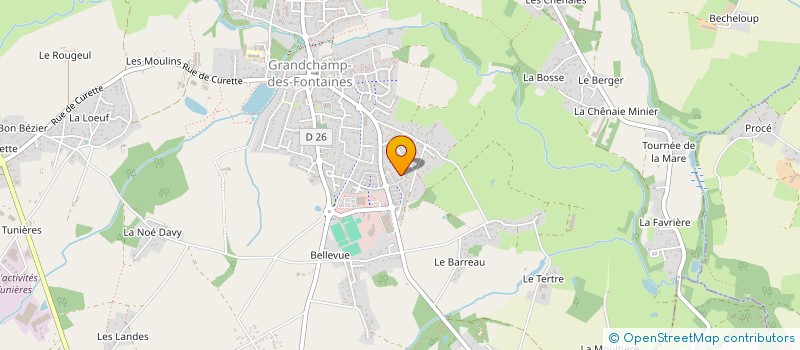 localisation de l'entreprise MADAME STEPHANIE BUREAU à GRANDCHAMP-DES-FONTAINES