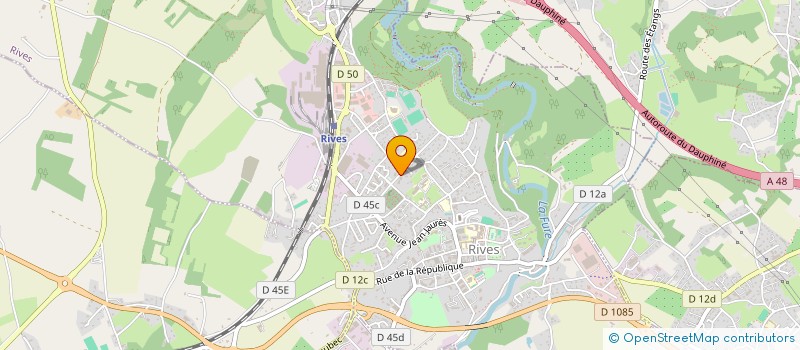 localisation de l'entreprise MADAME STEPHANIE BURELLE  RIVES