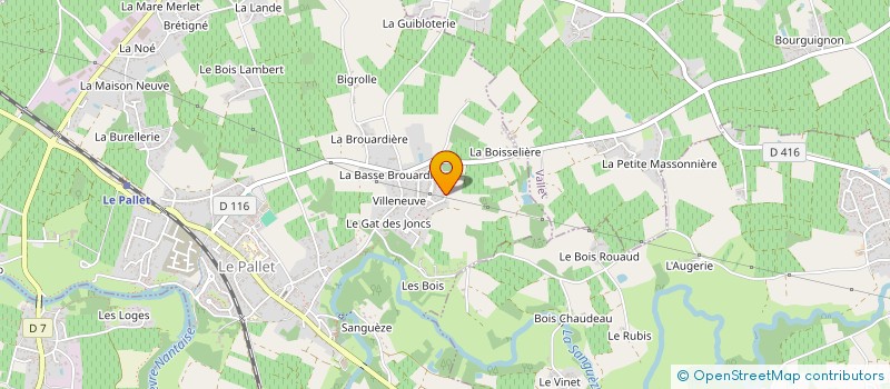 localisation de l'entreprise MADAME STEPHANIE CABON  LE PALLET