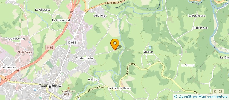 localisation de l'entreprise MADAME STEPHANIE CAILLAT  YSSINGEAUX