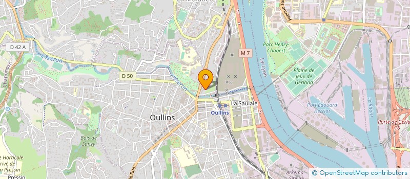 localisation de l'entreprise MADAME STEPHANIE CALIXTE  OULLINS-PIERRE-BENITE