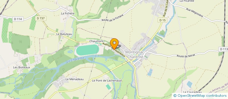 localisation de l'entreprise MADAME STEPHANIE CAMUZET à MONTIGNAC-CHARENTE