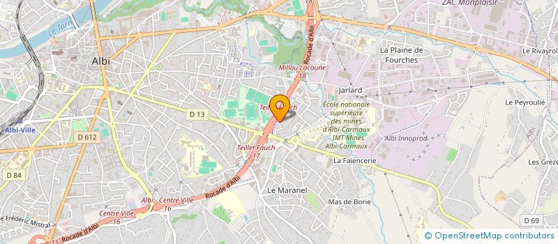 localisation de l'entreprise MADAME STEPHANIE CARVALHO à ALBI