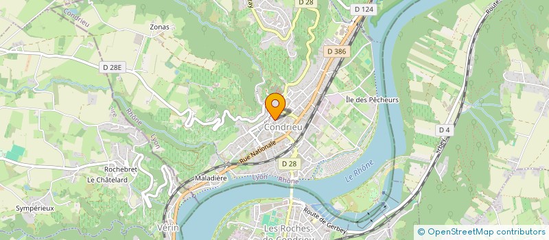 localisation de l'entreprise MADAME STEPHANIE CASAS  CONDRIEU