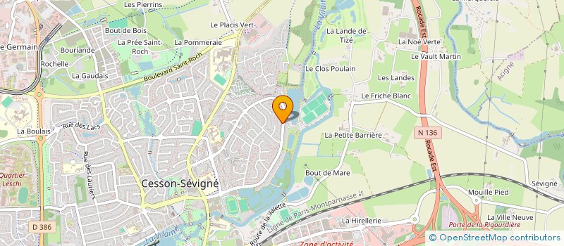 localisation de l'entreprise MADAME STEPHANIE CASSERON  CESSON-SEVIGNE