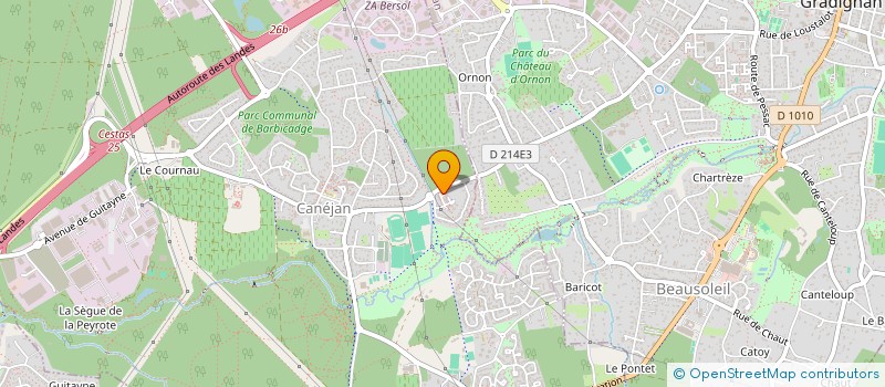 localisation de l'entreprise MADAME STEPHANIE CASTET  CANEJAN