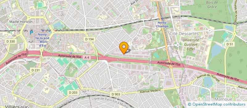 localisation de l'entreprise MADAME STEPHANIE CAUVET  NOISY-LE-GRAND