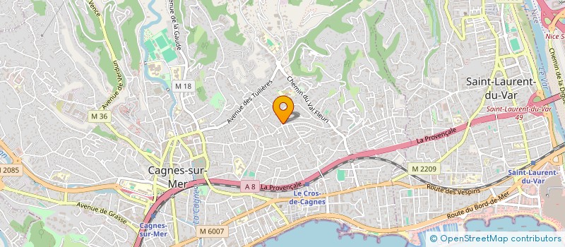 localisation de l'entreprise MADAME STEPHANIE CETRE à CAGNES-SUR-MER