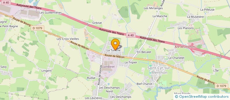 localisation de l'entreprise MADAME STEPHANIE CHAFFAUD  SAINT-CYR-SUR-MENTHON