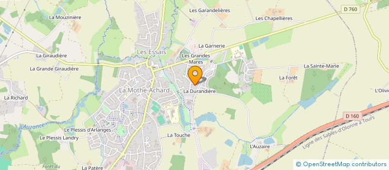 localisation de l'entreprise MADAME STEPHANIE CHAILLOT à LES ACHARDS