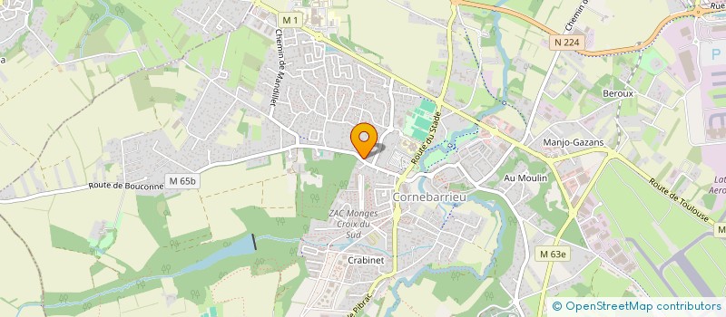 localisation de l'entreprise MADAME STEPHANIE CHALES-FERRER  CORNEBARRIEU