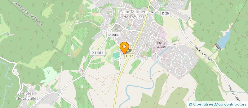 localisation de l'entreprise MADAME STEPHANIE CHALVIDAN  SAINT-MATHIEU-DE-TREVIERS