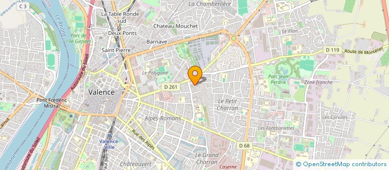 localisation de l'entreprise MADAME STEPHANIE CHAMBRE  VALENCE