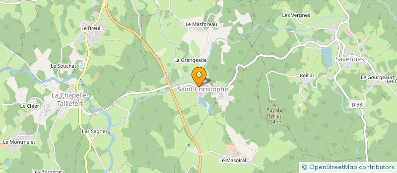 localisation de l'entreprise MADAME STEPHANIE CHANUDET  LA CHAPELLE-TAILLEFERT