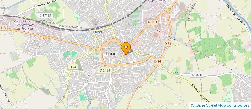 localisation de l'entreprise MADAME STEPHANIE CHARPENTIER  LUNEL