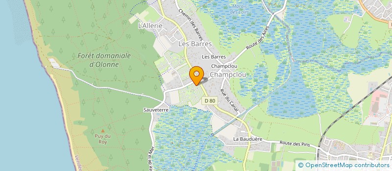 localisation de l'entreprise MADAME STEPHANIE CHARRIER à JARD-SUR-MER