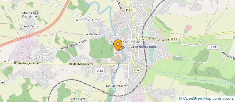 localisation de l'entreprise MADAME STEPHANIE CHASSIN  LA ROCHEFOUCAULD-EN-ANGOUMOIS