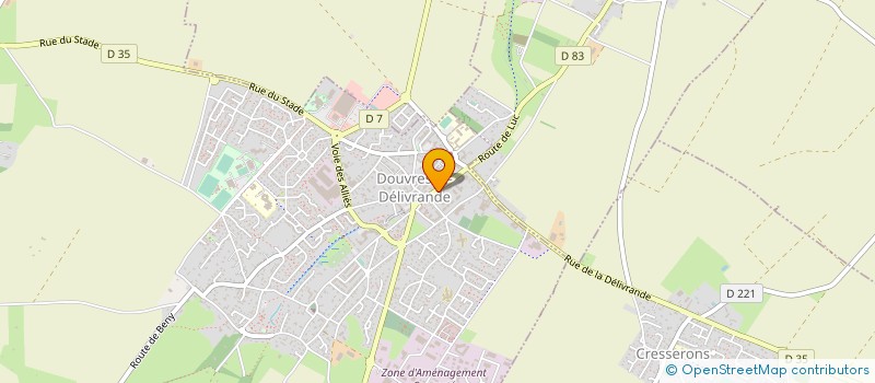 localisation de l'entreprise MADAME STEPHANIE CHAUDY  DOUVRES-LA-DELIVRANDE