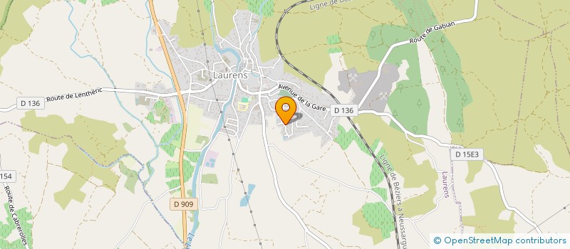 localisation de l'entreprise MADAME STEPHANIE CHAUMEREUIL  LAURENS