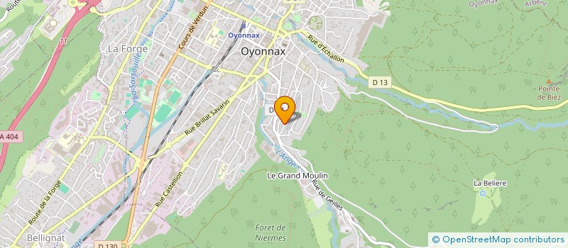 localisation de l'entreprise MADAME STEPHANIE CHEVALIER à OYONNAX