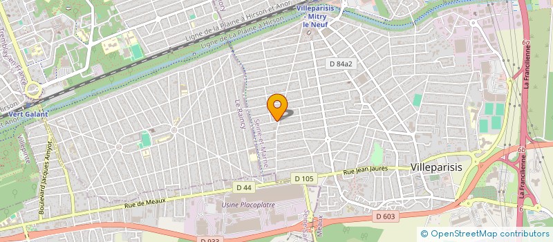 localisation de l'entreprise MADAME STEPHANIE CHEVALIER  VILLEPARISIS