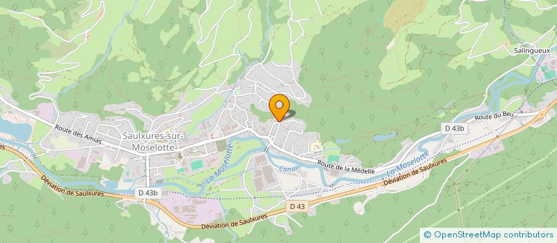 localisation de l'entreprise MADAME STEPHANIE CHEVRIER  SAULXURES-SUR-MOSELOTTE