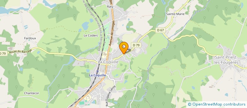 localisation de l'entreprise MADAME STEPHANIE CHEZE  LA COQUILLE